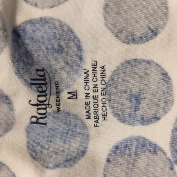 NWT Rafaela textured decorative Tshirt size M - Picture 8 of 10